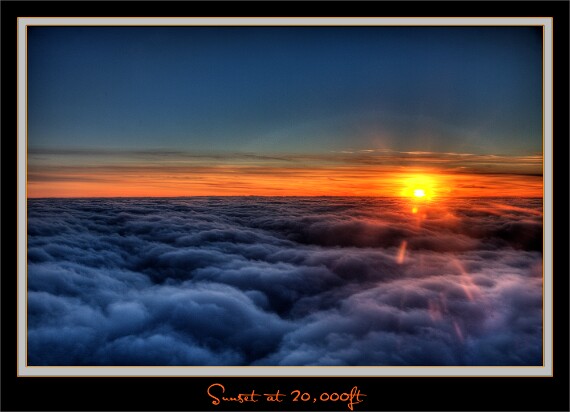 Sunset at 20000ft